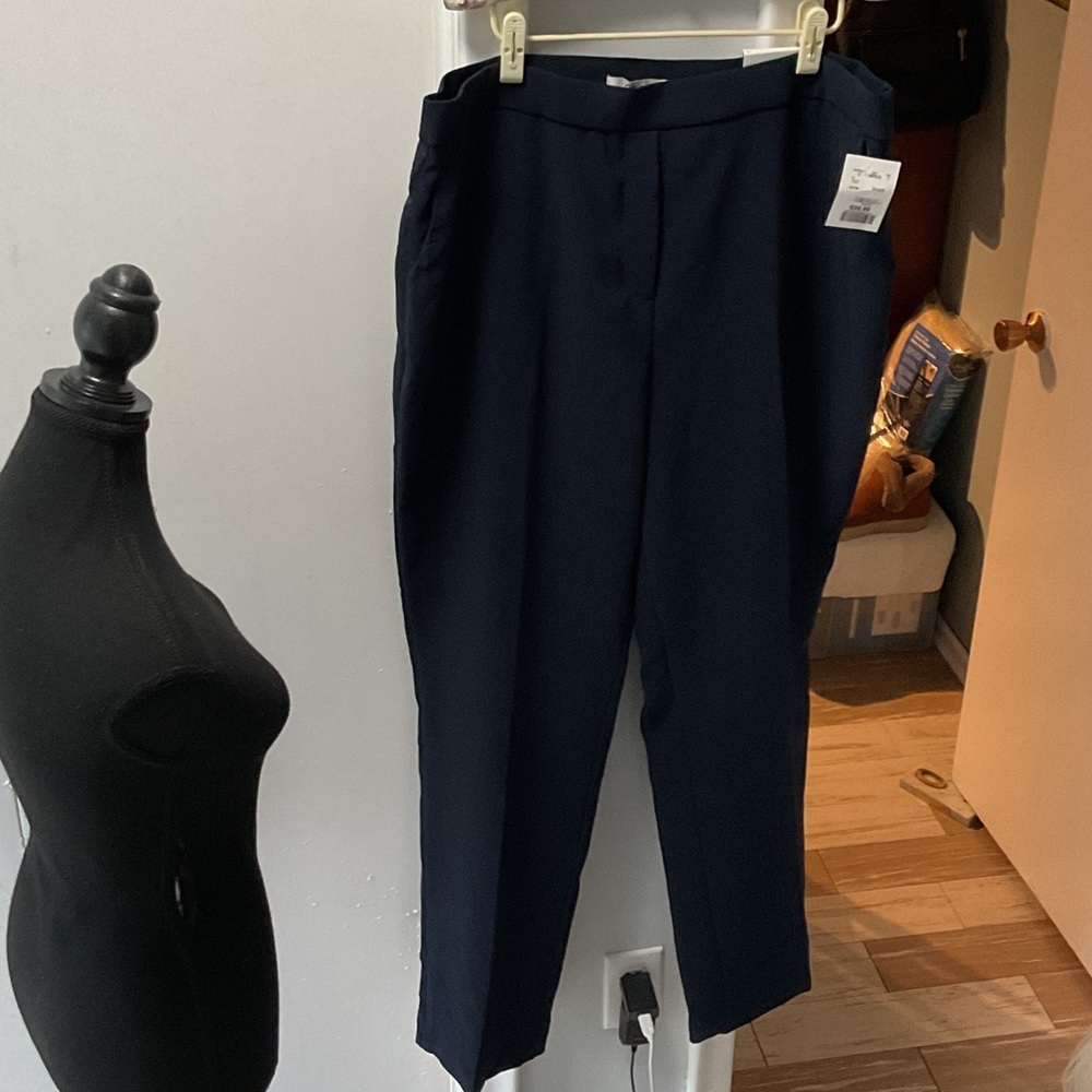 P425. Elegant Women's Navy Trousers |XL NWT